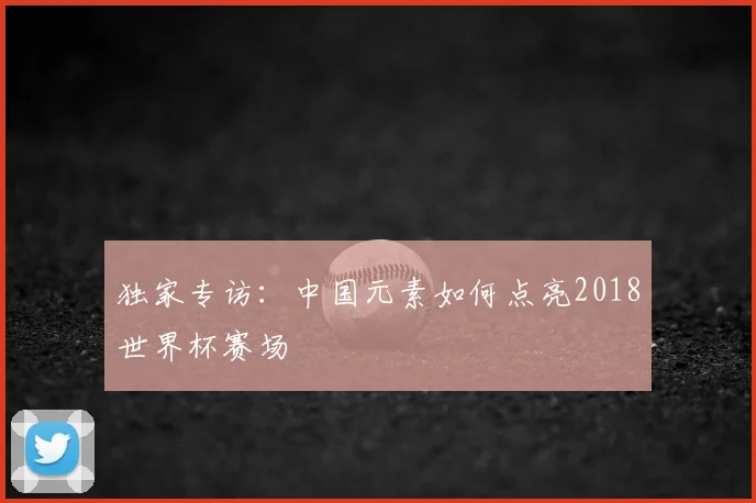 独家专访:中国元素如何点亮2018世界杯赛场